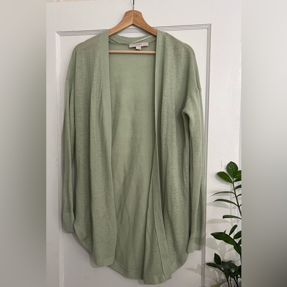 LOFT Linen🌿Blend Cardigan